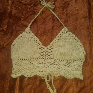 Crochet bikini / boho crop top